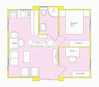 Bungalow con 2 Camere da Letto