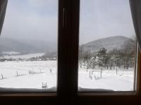 Dreibettzimmer mit Bergblick