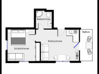 Appartamento con 1 Camera da Letto