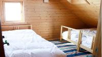Dreibettzimmer mit Bergblick