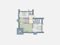 Kaiservillen Heringsdorf - Ferienwohnung mit 2 Schlafzimmern und Balkon D222 - Ferienwohnung