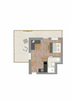 Apartment mit Balkon