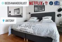 Le Parisien T1Antony-Berny by Beds4Wanderlust - 35m2 avec Balcon - Aéroport Orly 5miles - Train Station RER B ORLYVAL 1mile - B&B Antony