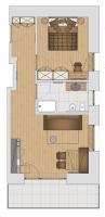 Apartment mit 1 Schlafzimmer