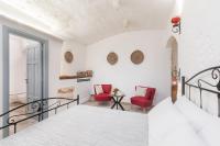 Zimmer mit Queensize-Bett und Gartenblick