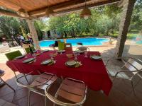 Big relax apartment with swimming pool and a peaceful garden in a private villa - Chambres d'hôtes Sestu
