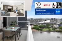 Executive 3 Bedroom Family Suite - Brisbane CBD - Views - Netflix - Fast Wifi - Free parking - B&B Brisbane