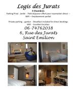 Logis des Jurats - B&B Saint-Émilion