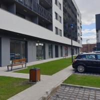 Q Apart AMBER - klimatyzowane STUDIO przy Manufakturze z garażem Gratis, FV - Chambres d'hôtes Łódź