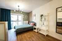 Estudio con balcón