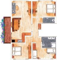 Three-Bedroom Apartment