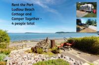 B&B Port Ludlow - Private Beach - Book Port Ludlow Beach Cottage and Camper Together - Bed and Breakfast Port Ludlow