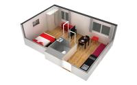 One Bedroom Apartment B