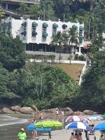 Apartamento Pé na Areia - Ubatuba Toninhas - 5 pessoas - Chambres d'hôtes Ubatuba