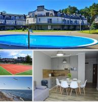 Apartamenty z tarasami "Miętowy spokój 15" "Romantyczna szarość 16" "Niebieska elegancja 17" maksymalnie dla 6 osób - Chambres d'hôtes Pobierowo