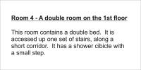 Room 4 - Double Room - First Floor