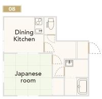 Kamar Twin dengan Area Tatami