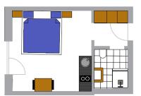Apartamento con balcón