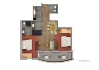 Two-Bedroom Apartment with Balcony - Top 8