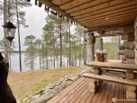 Spectacular Rural Log House with 2 Saunas next to a beautiful lake - Chambres d'hôtes Kuusamo