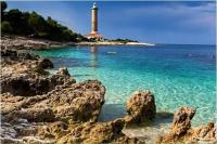 Studio apartment in Veli Rat with sea view, balcony, washing machine 882-1 - B&B Veli Rat