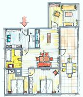 Großes Apartment mit 2 Schlafzimmern