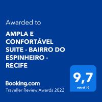 B&B Recife - AMPLA E CONFORTÁVEL SUITE - BAIRRO DO ESPINHEIRO - RECIFE - Bed and Breakfast Recife