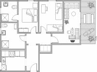 Appartamento con 2 Camere da Letto e Terrazza 