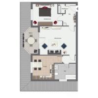 Apartment mit Balkon