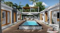 Moringa Resort with Pool, open Air Shower & shared Bath sleeps 8 - Ferienwohnung Willemstad