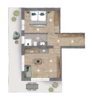 Apartment with Mountain View