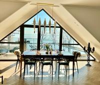 Apartament Masuria Sky w Nautica Resort z widokiem na jezioro Niegocin - B&B Giżycko