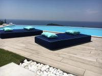 B&B Diamante - Luxury villa Blue&Blanc piscina a sfioro isola - Bed and Breakfast Diamante