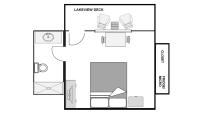 Chambre Lit Queen-Size avec Balcon