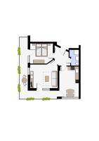 Apartment mit 1 Schlafzimmer