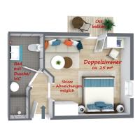 Chambre Triple avec Balcon
