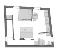 Estudio Deluxe con cama grande 