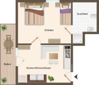 Appartement met 1 Slaapkamer