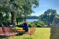 Maison sur le golfe du Morbihan vue mer - B&B Plougoumelen