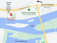 T2 lumineux vue sur Cher, 8mn Gare & centre - B&B