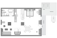 Apartamento con vistas a las montañas