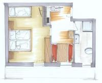 Standard Apartment mit 1 Schlafzimmer und Balkon