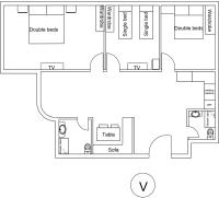 Three-Bedroom Apartment