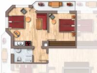Appartamento con 1 Camera da letto con doccia