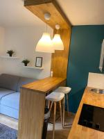 Centre Saint-Gervais Studio Vert moderne 2 pers proche télécabine - Bed and Breakfast Saint-Gervais-les-Bains