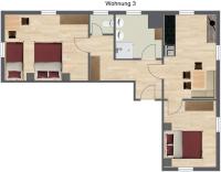 Appartement met 2 slaapkamers