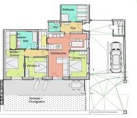 Apartment mit 3 Schlafzimmern und Dusche