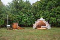 Tent with Hot Tub