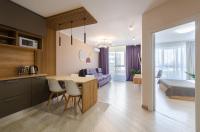 Petrovdom 41b-59b-90b-77b stunning City View apartments at RC Kvartet, Central Railway Station - B&B Kyiv