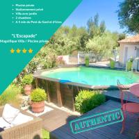 B&B Collias - L'Escapade, Magnifique Villa avec Piscine - Bed and Breakfast Collias